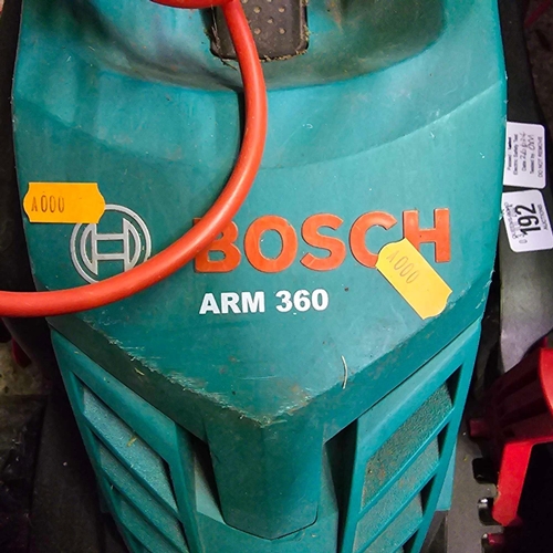 192 - BOSCH ARM 360 ELECTRIC LAWN MOWER