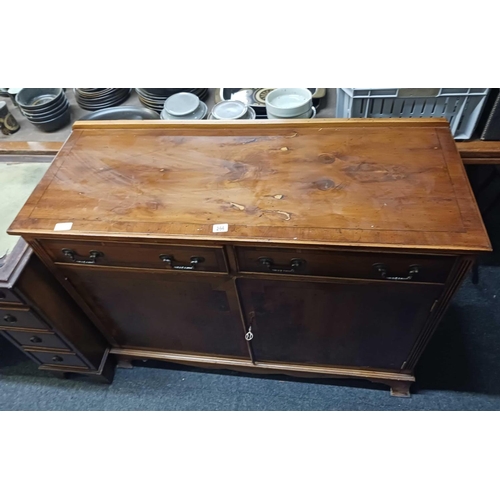 265 - YEW WOOD SIDEBOARD