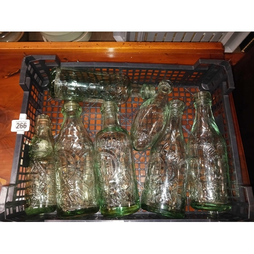 266 - TRAY OF VINTAGE BOTTLES