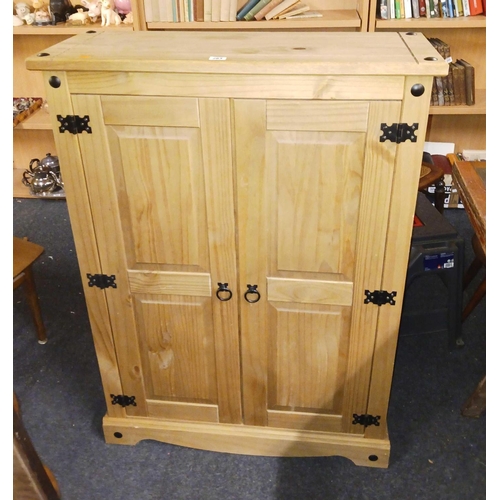 283 - MEXICAN PINE 2 DOOR CUPBOARD