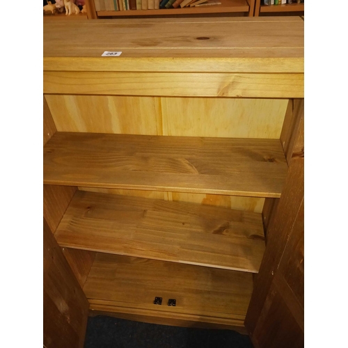 283 - MEXICAN PINE 2 DOOR CUPBOARD