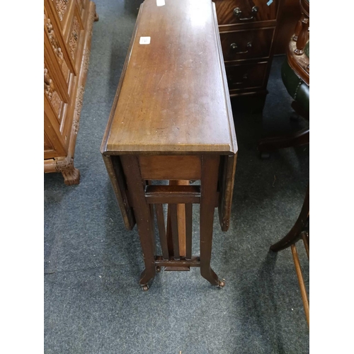 286 - MAHOGANY SUTHERLAND TABLE