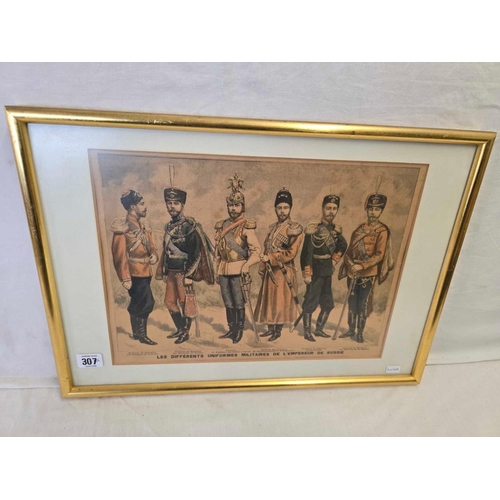 307 - F/G PRINT OF MILITARY OFFICERS