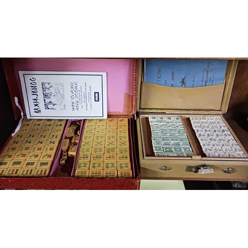 327 - 2 BOXED MAHJONG GAMES