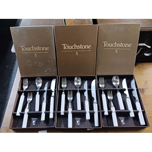 332 - 3 BOXED TOUCHSTONE DENBY CUTLERY SETS