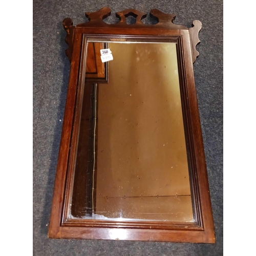 360 - MAHOGANY FRAMED MIRROR