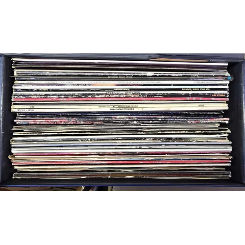 106 - RECORD CASE WITH 44 MISC LP'S