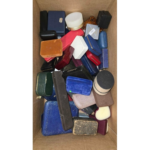 109 - CARTON OF MISC EMPTY JEWEL BOXES