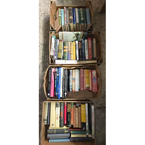 143 - 4 CARTONS OF BOOKS ON WW II & MILITARY HISTORY