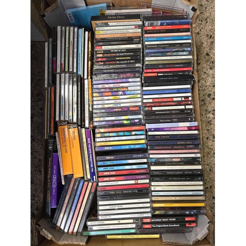 169 - CARTON OF ROCK / POP MUSIC CD'S