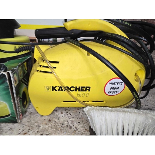 227 - KARCHER PRESSURE WASHER & A PARKSIDE SURFACE CLEANER