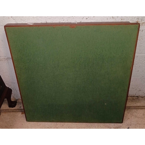 248 - GREEN BAIZE FOLD AWAY CARD TABLE