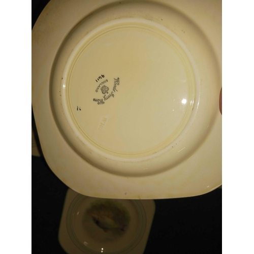 265 - QTY OF WOODS, IVORY WARE FISH PLATES