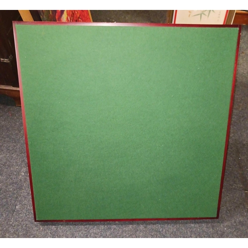 305 - FOLD AWAY CARD TABLE WITH GREEN BAIZE