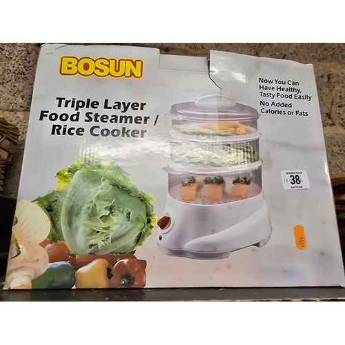 38 - BOSUN FOOD STEAMER - NEW IN BOX