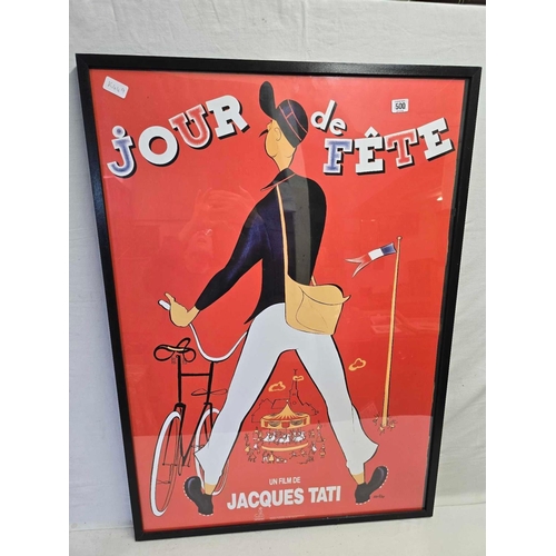 500 - FRAMED JOUR DE FETE CINEMA POSTER
