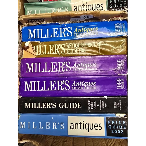 86 - 2 CARTONS OF MILLERS, LYLE HARDBACK ANTIQUE GUIDES