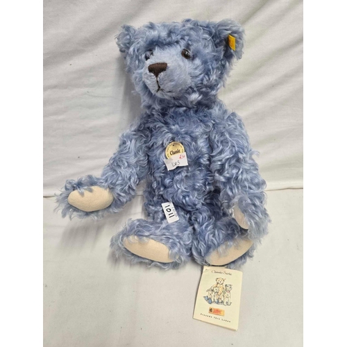 1011 - BLUE STEIFF GROWLING TEDDY BEAR