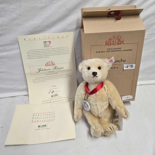 1015 - BOXED STEIFF BLONDE BEAR ALEXANDRA