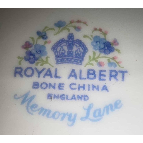 124 - CARTON OF ROYAL ALBERT 'MEMORY LANE' BONE CHINA