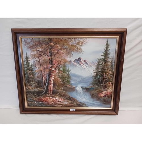 476 - 3 FRAMED OIL PAINTINGS