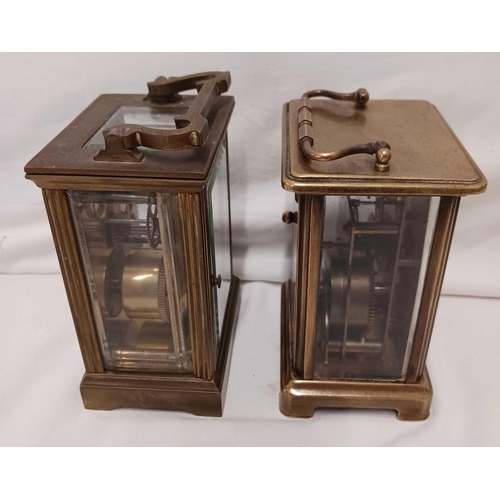 672 - PR OF CARRIAGE CLOCKS