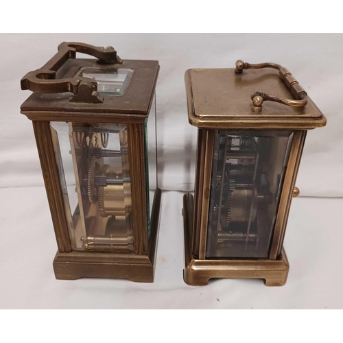 672 - PR OF CARRIAGE CLOCKS