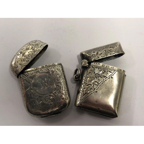 688 - SILVER VESTA CASES (2)