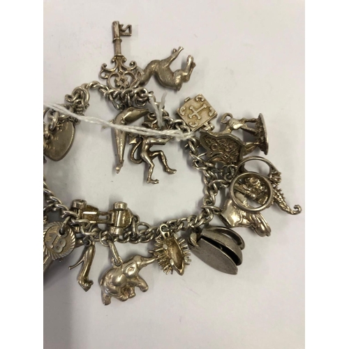 693 - SILVER CHARM BRACELET