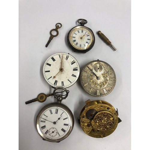 741 - BAG OF POCKET WATCHES INCL; SILVER ONES