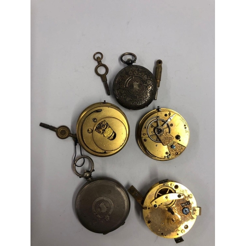 741 - BAG OF POCKET WATCHES INCL; SILVER ONES