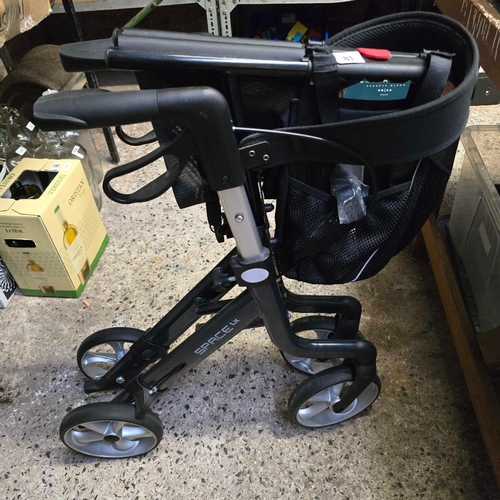 81 - SPACE LX 4 WHEELED FOLDING WALKER