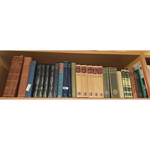 244 - 2 SHELVES OF VARIOUS HARDBACK BOOKS