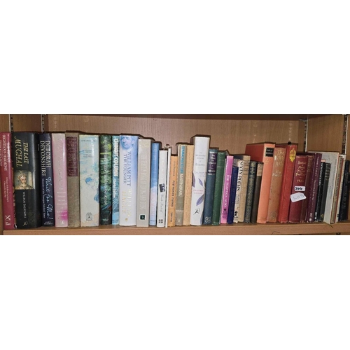 244 - 2 SHELVES OF VARIOUS HARDBACK BOOKS