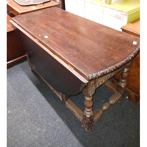 298 - OAK DROP FLAP TABLE WITH GATE LEGS