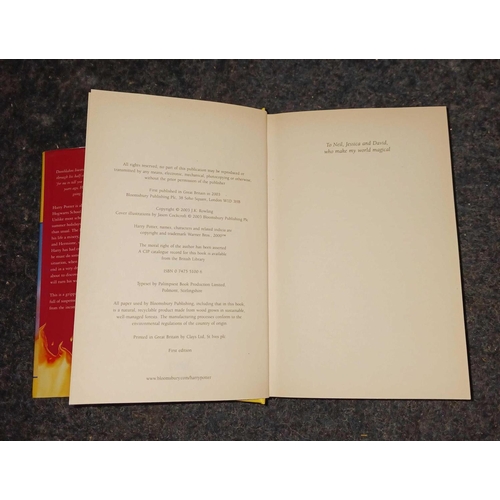 332 - FIRST EDITION HARDBACK HARRY POTTER & THE ORDER OF THE PHOENIX