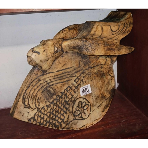 440 - STUDIO POTTERY FIGURE OF A HARE