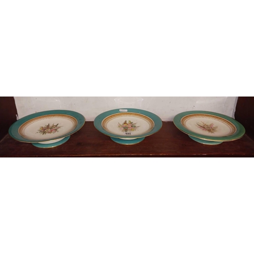 441 - 3 ROYAL WORCESTER CAKE STANDS