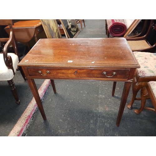 449 - MAHOGANY SIDE TABLE WITH DRAWER