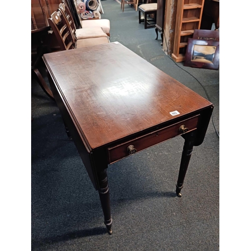 465 - MAHOGANY PEMBROKE TABLE