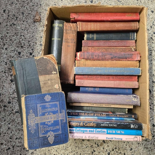 56 - CARTON OF MISC VINTAGE BOOKS