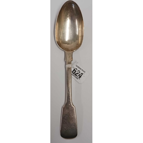 624 - EXETER SILVER TABLE SPOON 1837 BY JO, 73g