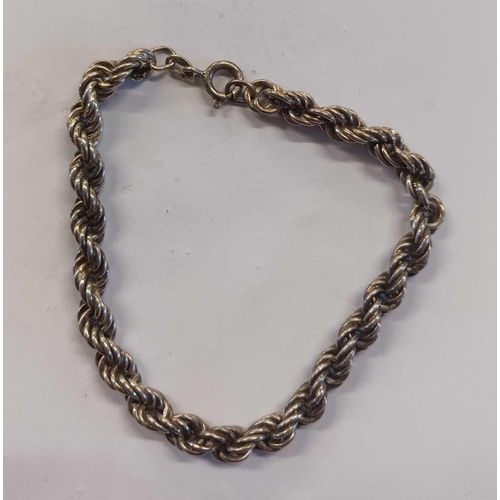 769 - A SILVER ROPE TWIST BRACELET