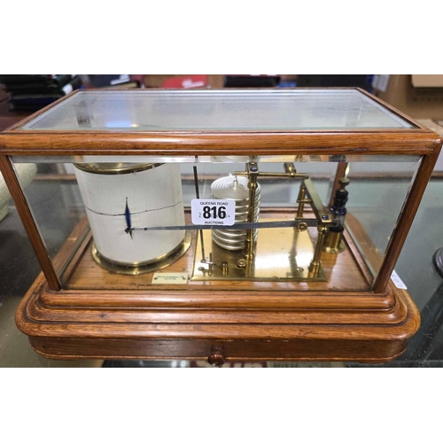 816 - VINTAGE BAROGRAPH MADE BY SHORT & MASON LTD LONDON