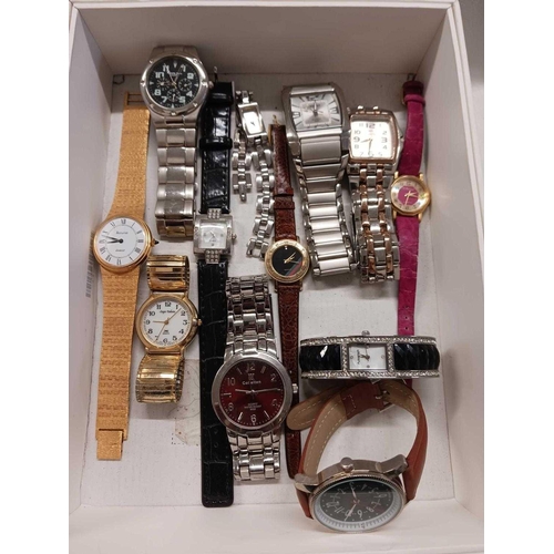 870 - BOX OF WATCHES