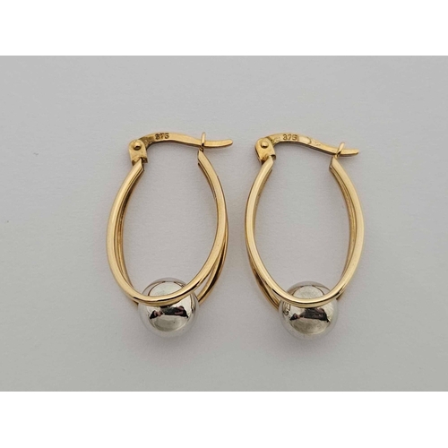 1008 - PAIR 9ct EARRINGS 1.5g