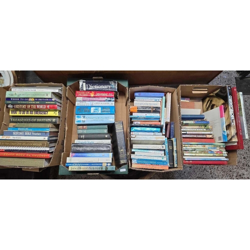 155 - 4 CARTONS OF MISC HARDBACK & SOFT BACK BOOKS