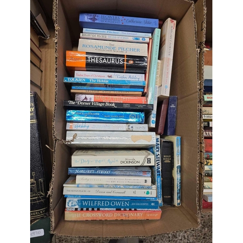 155 - 4 CARTONS OF MISC HARDBACK & SOFT BACK BOOKS