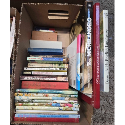 155 - 4 CARTONS OF MISC HARDBACK & SOFT BACK BOOKS