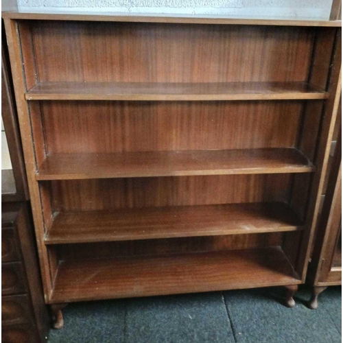 158 - MODERN BOOKCASE, 54.5'' HIGH X 38'' WIDE X 11'' DEPTH